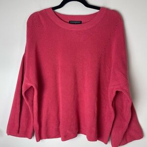 Banana Republic Red Pink Half Sleeve Dolman Sweater Women’s Size Medium
